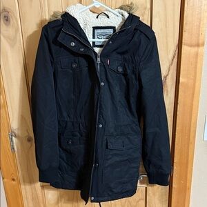 Levi's Black and Cream Ski Jacket